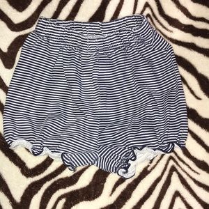 Top girl 24M shorts blue and white striped 💕